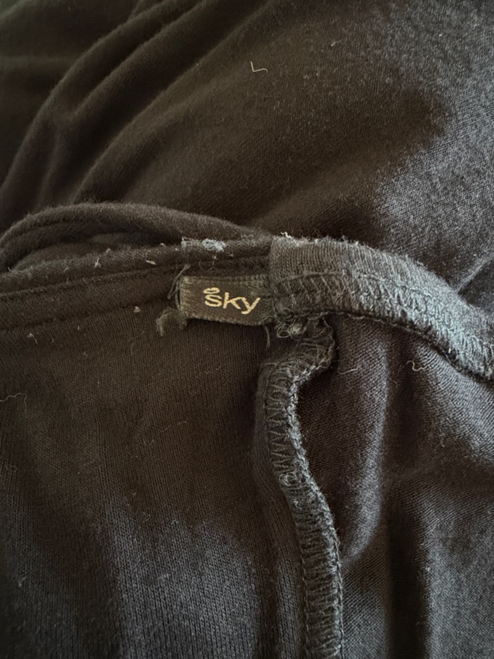 Sky Black Halter Maxi Dress with Gold Neck Detail - Picture 6 of 7